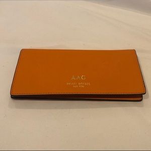 Henri Bendel Orange and Pink Kangaroo Wallet